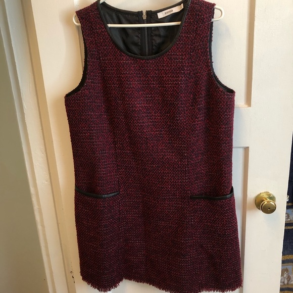 Just Fab Xxl burgundy and Black Sleeveless Sheath dress with pockets-new - Picture 11 of 12